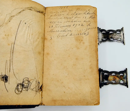 Bible with silver clasps, AJ Nobel / Schoonhoven, 19th century