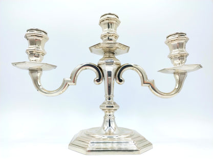 Silver candlesticks, 2 pieces, C. Antonino / Palermo, 20th century