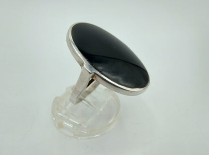 Silver ring with Onyx, 925