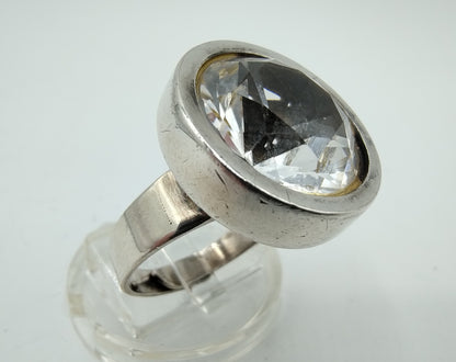 Silver ring with zirconia, 835