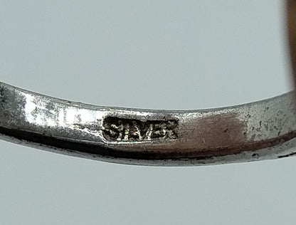 Zilveren ring met zirkonia, 835