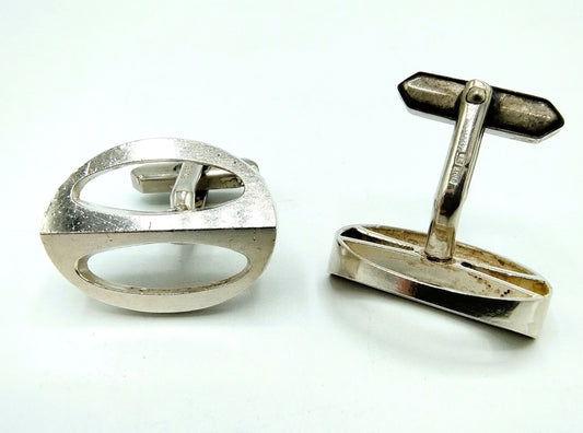 Silver cufflinks, 835