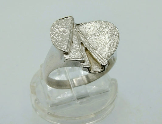 Silver design ring, 925, 17.25 mm