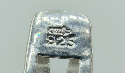 Zilveren armband bezet met zwarte stenen, 925