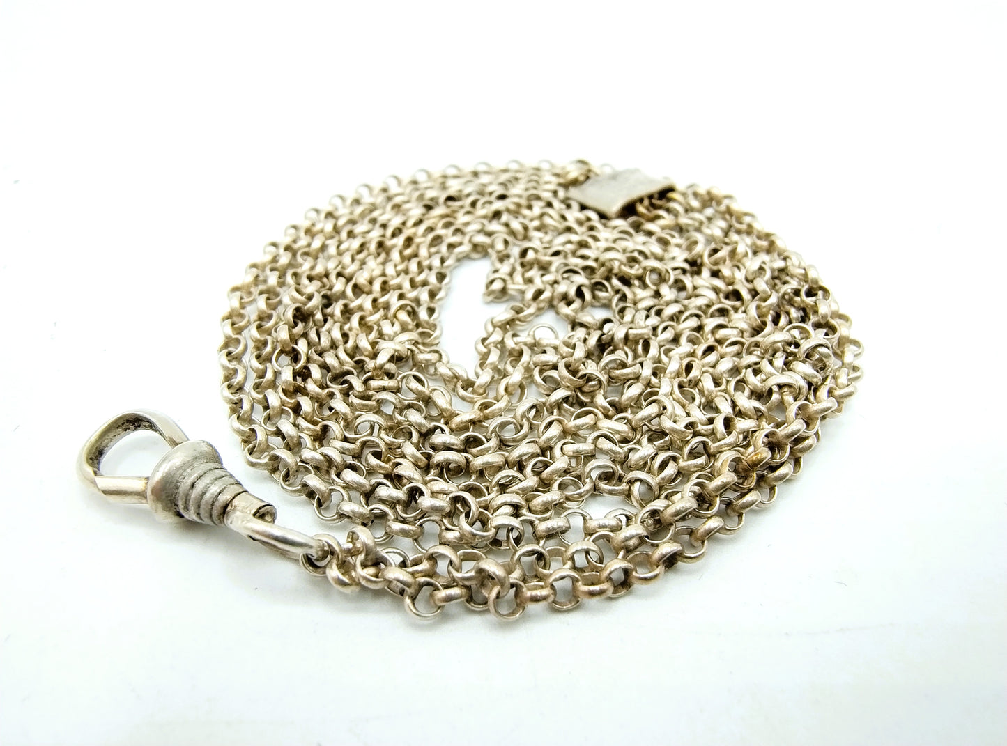 Silver watch chain, 835