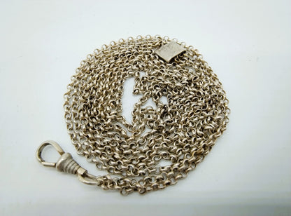 Silver watch chain, 835