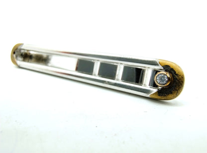 Silver tie clip, 925