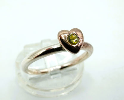 Silver ring with stone, 925, 18 mm