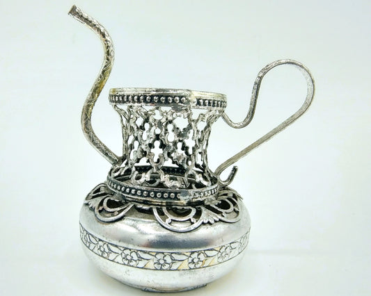 Silver miniature, teapot, Italy, 925