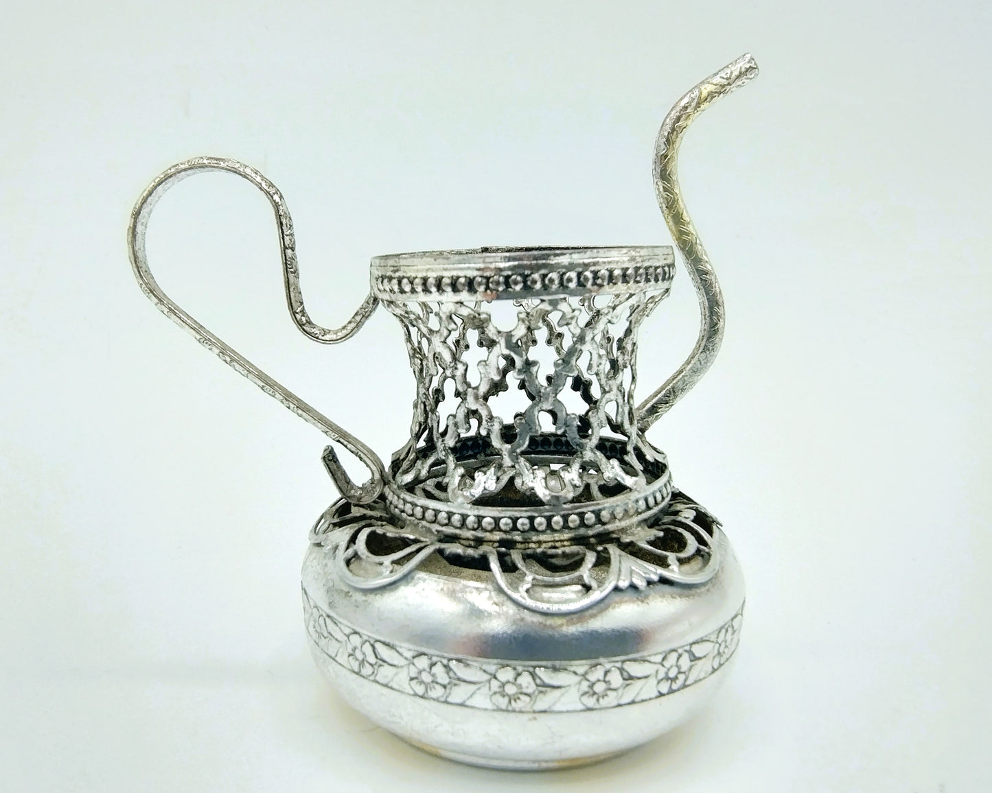 Silver miniature, teapot, Italy, 925