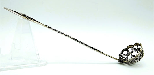 Silver straw or wet fruit spoon, Naples / Italy, 800