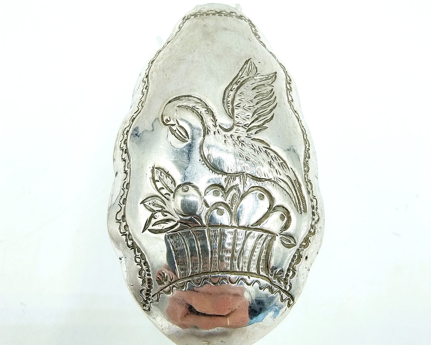 Silver cream spoon, HW van Giffen, Groningen, 18th century