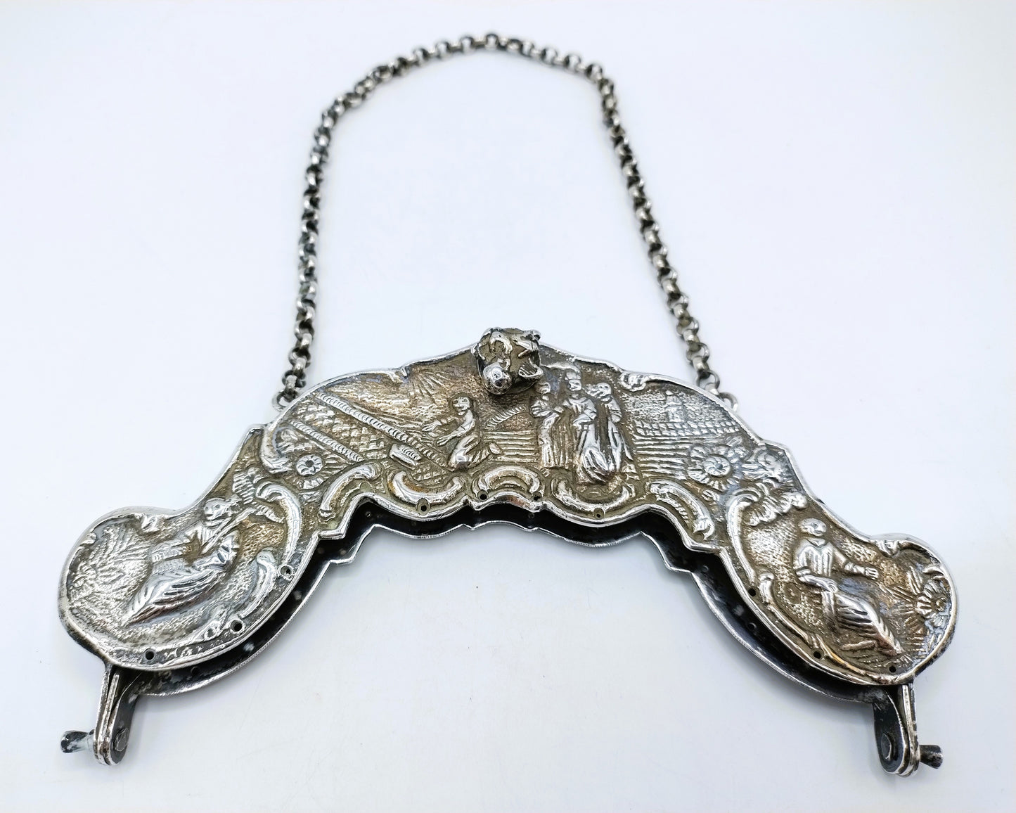 Silver bag bracket, W. Edeling / Schoonhoven, 20th century