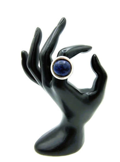 Silver ring with lapis lazuli, 17.5 mm