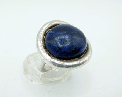 Silver ring with lapis lazuli, 17.5 mm