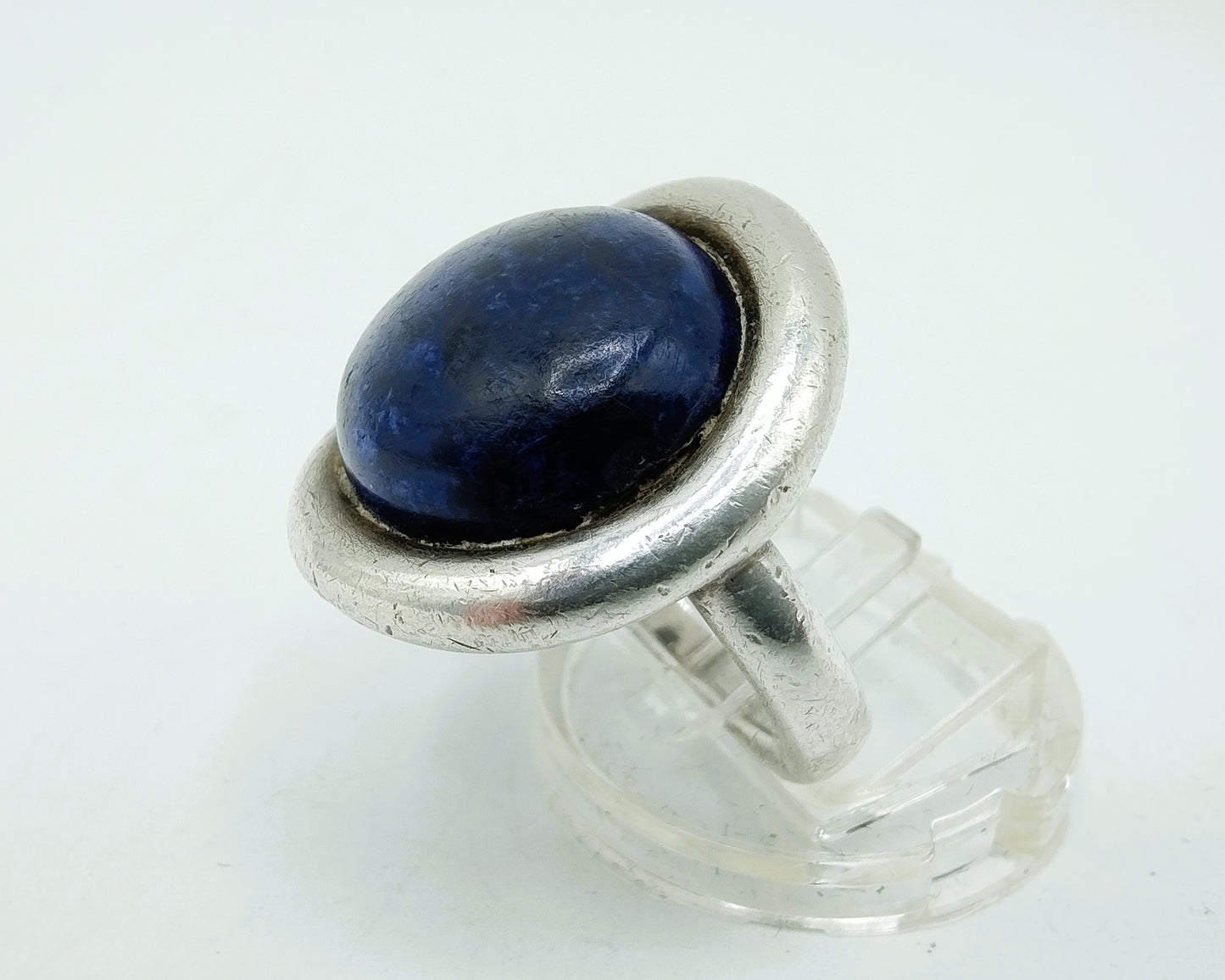 Silver ring with lapis lazuli, 17.5 mm