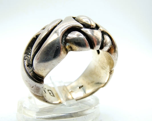 Silver men's ring, B. Man, 20 mm.