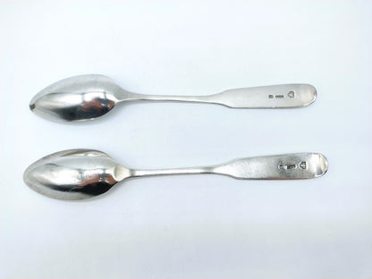 2 Silver spoons, Blich, Krakow, 19th century