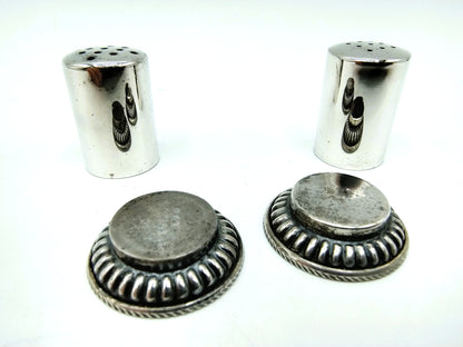 Silver salt and pepper shakers, K. Gottlieb, Schwäbisch Gmünd, 20th century