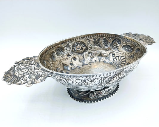 Silver brandy bowl, H. van Manen, Sneek, 1782