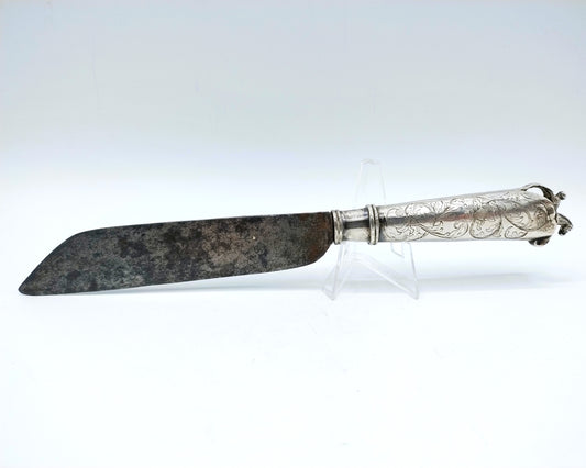 Knife with silver handle, LS Hoornstra, Kollum, 18th century