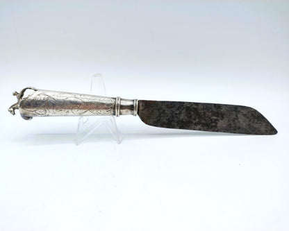 Knife with silver handle, LS Hoornstra, Kollum, 18th century