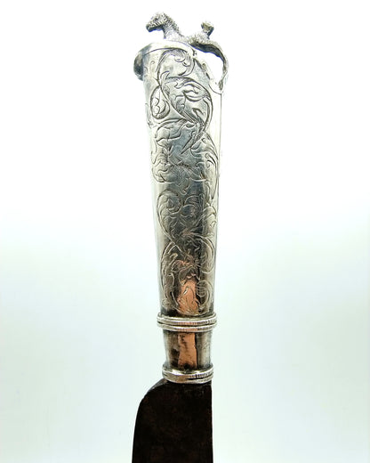 Knife with silver handle, LS Hoornstra, Kollum, 18th century