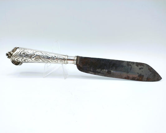 Knife with silver handle, J. van Leek / Leeuwarden, 18th century.