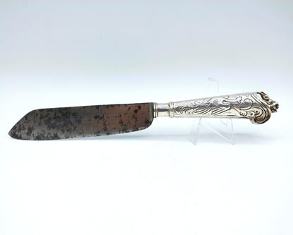 Knife with silver handle, J. van Leek / Leeuwarden, 18th century.