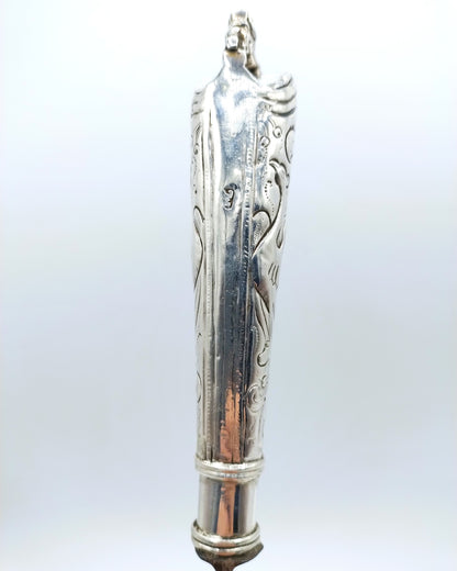 Knife with silver handle, J. van Leek / Leeuwarden, 18th century.