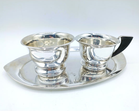 3-piece silver cream set, Fa. Begeer, Utrecht, 20th century