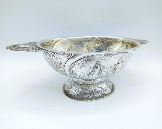 Silver brandy bowl, P. Schmidt / Leeuwarden, 1817