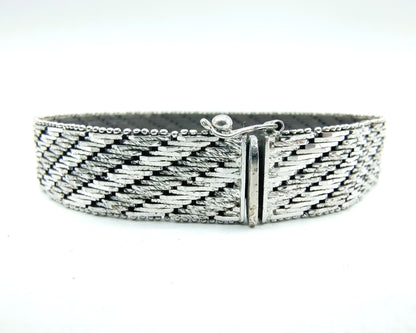 Vintage silver bracelet, Italy, 835, 19.5 cm.