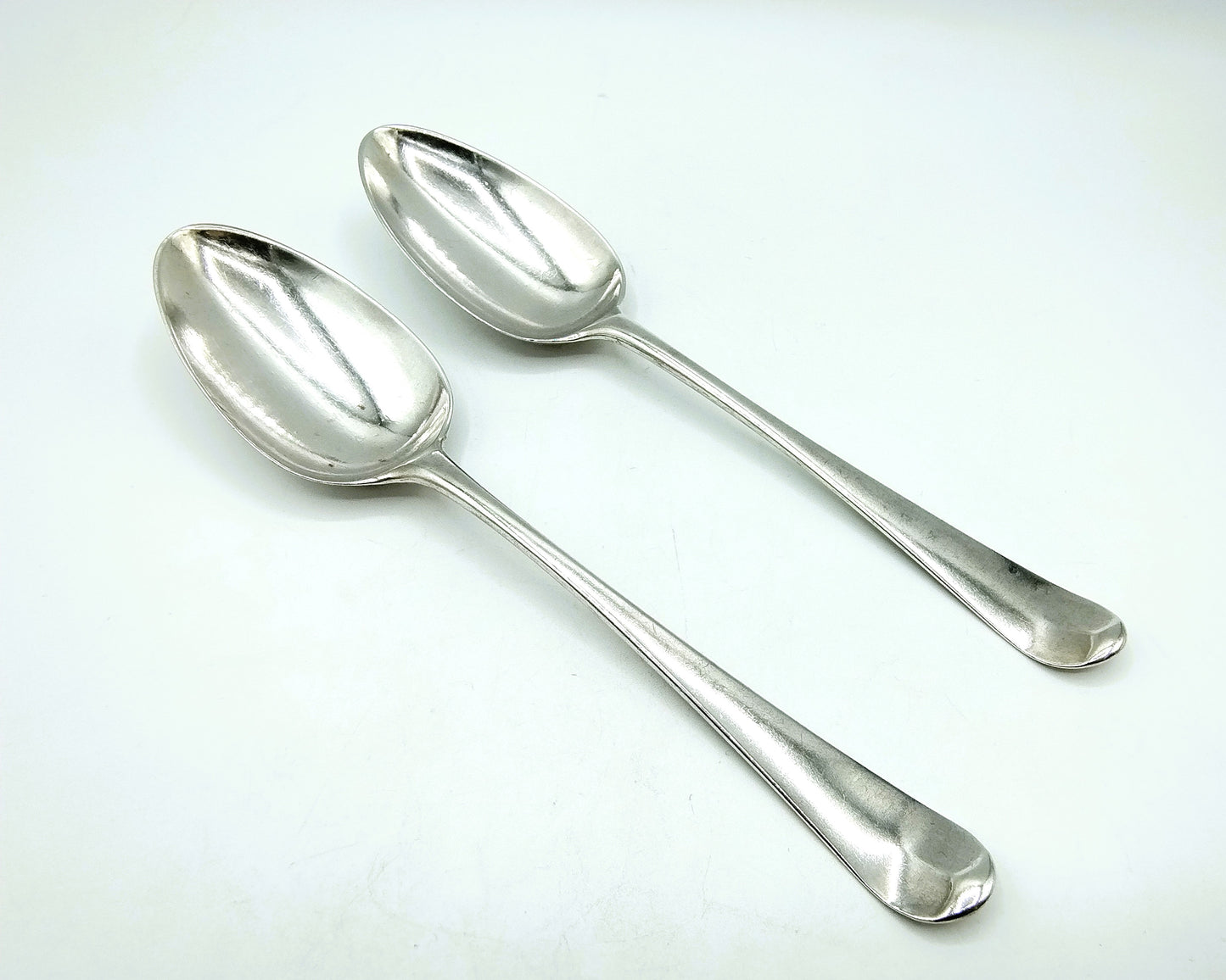 2 Silver spoons, G. Smith V, London, 1830