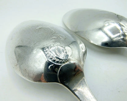 2 Silver spoons, G. Smith V, London, 1830