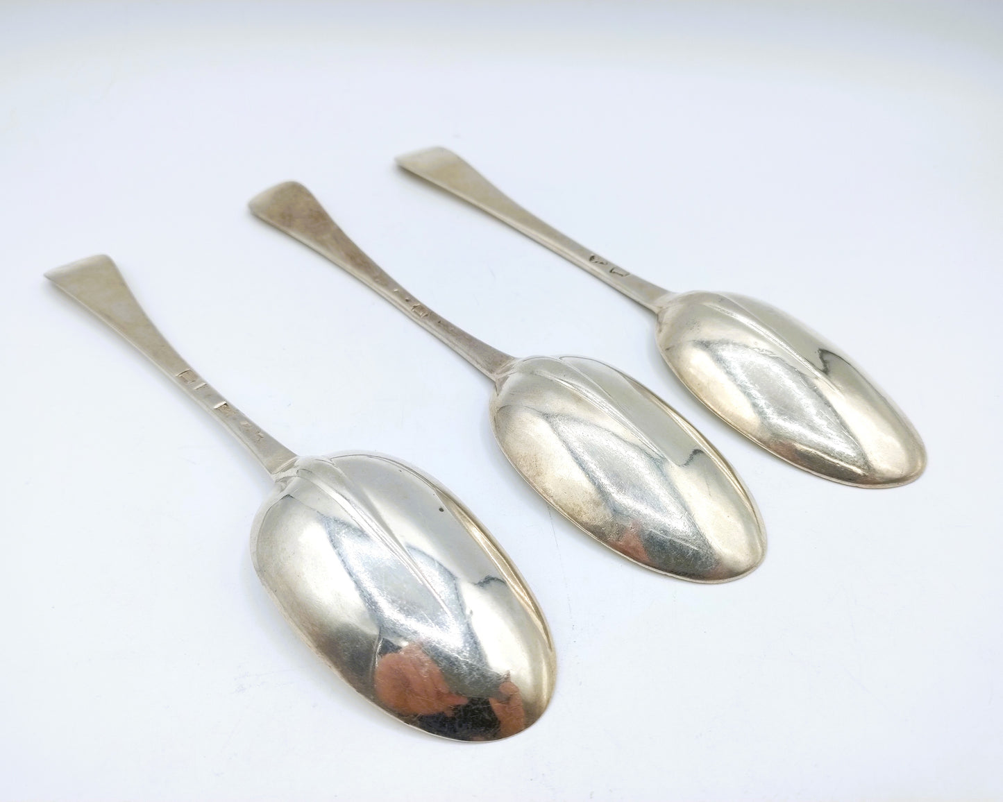 3 Silver spoons, London, England, 1724