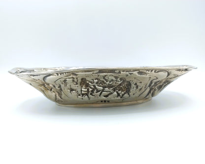 Silver cookie dish, Fa. Dahlia, Amsterdam, 20th century