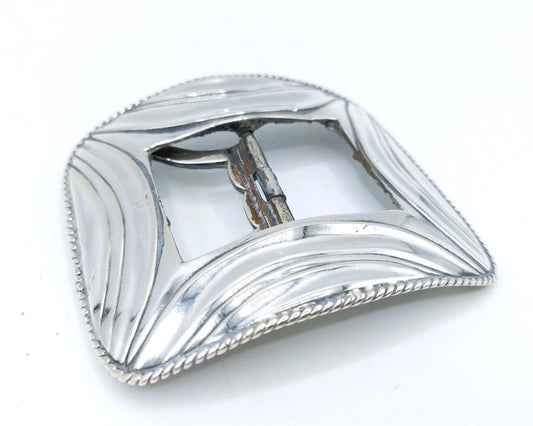 Silver shoe buckle, Widow of Mathijs Broese, Amsterdam, 19th century