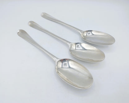 3 Silver spoons, William Scarlett, London, England, 1724