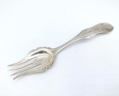 Silver fork, JH Tarner, Amsterdam, 19th century