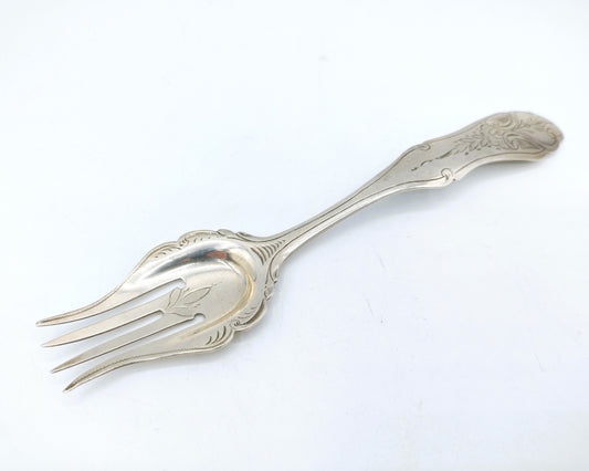 Silver fork, JH Tarner, Amsterdam, 19th century