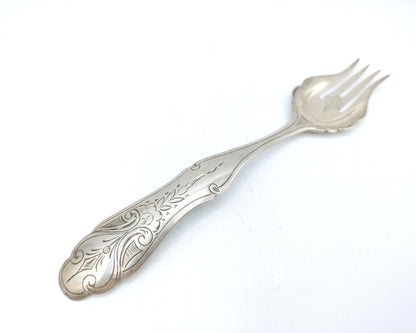 Silver fork, JH Tarner, Amsterdam, 19th century