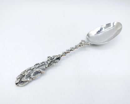 Silver birth spoon, F. Baarda, Almenum / Franeker, 19th century