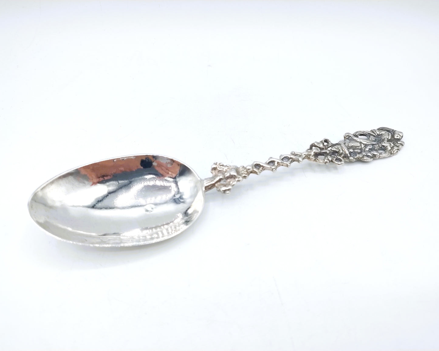 Silver birth spoon, F. Baarda, Almenum / Franeker, 19th century