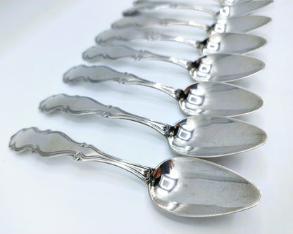 Silver teaspoons, 11-piece, PL Uriot, Amsterdam, 1855