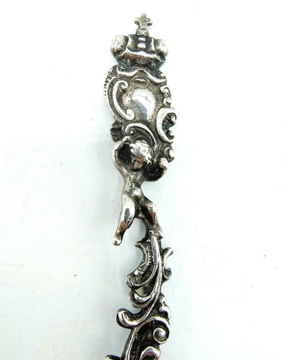 Silver ornamental spoon, H. Hooykaas, Schoonhoven, 1902