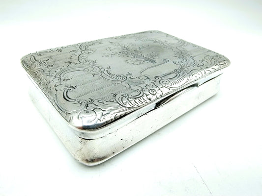 Silver snuff box, C. Sander, Vienna, 19th century.