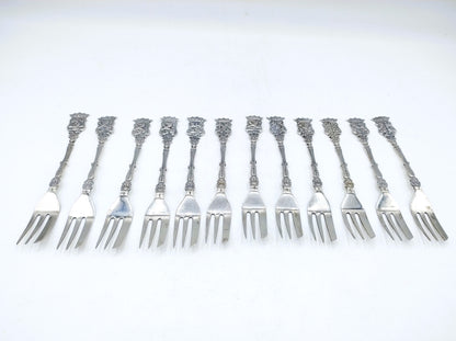 Set with 12 silver cake forks, A. Mesker, Schoonhoven, 20th century