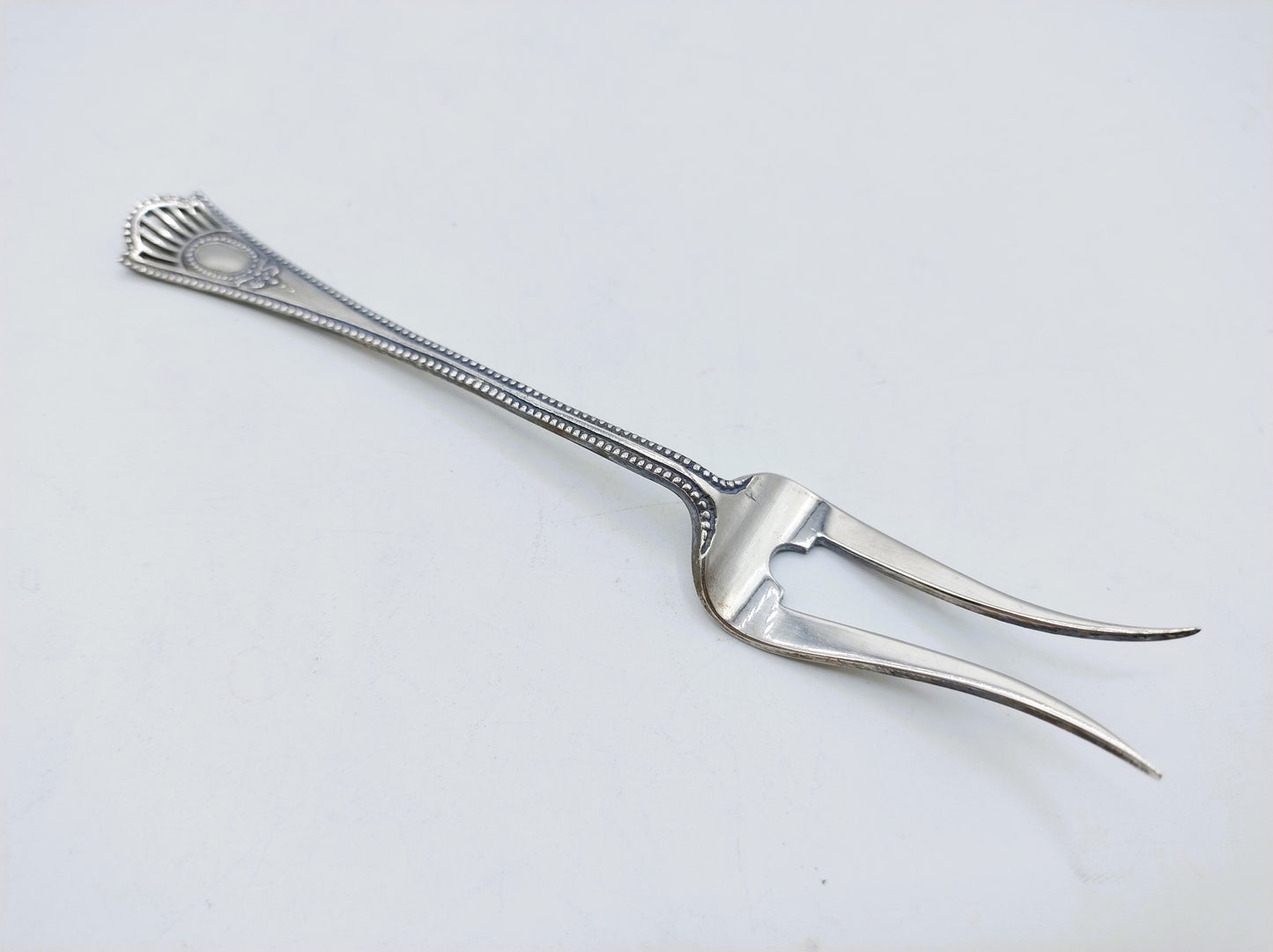 Silver meat fork, E. Peereboom, Amsterdam, 1920