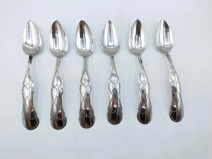 Set with 6 silver teaspoons, AJJ Driesen, Schoonhoven, 19th century